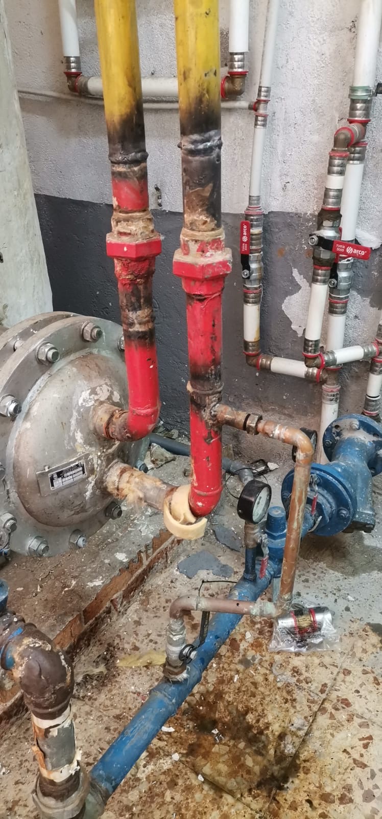 Reparación de instalación hidráulica